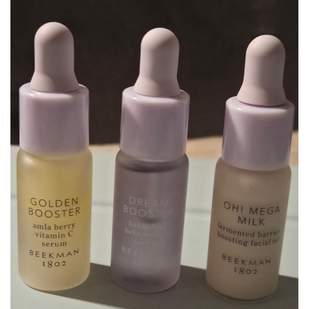 Beekman 1802 Booster Serum Trio Golden, Dream, Oh Mega Milk Travel Size 0.16oz